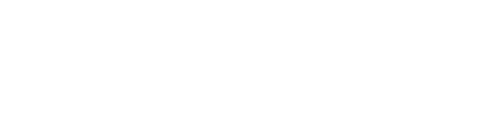Logo mit Claim in Weiß auf dunklem Grund.